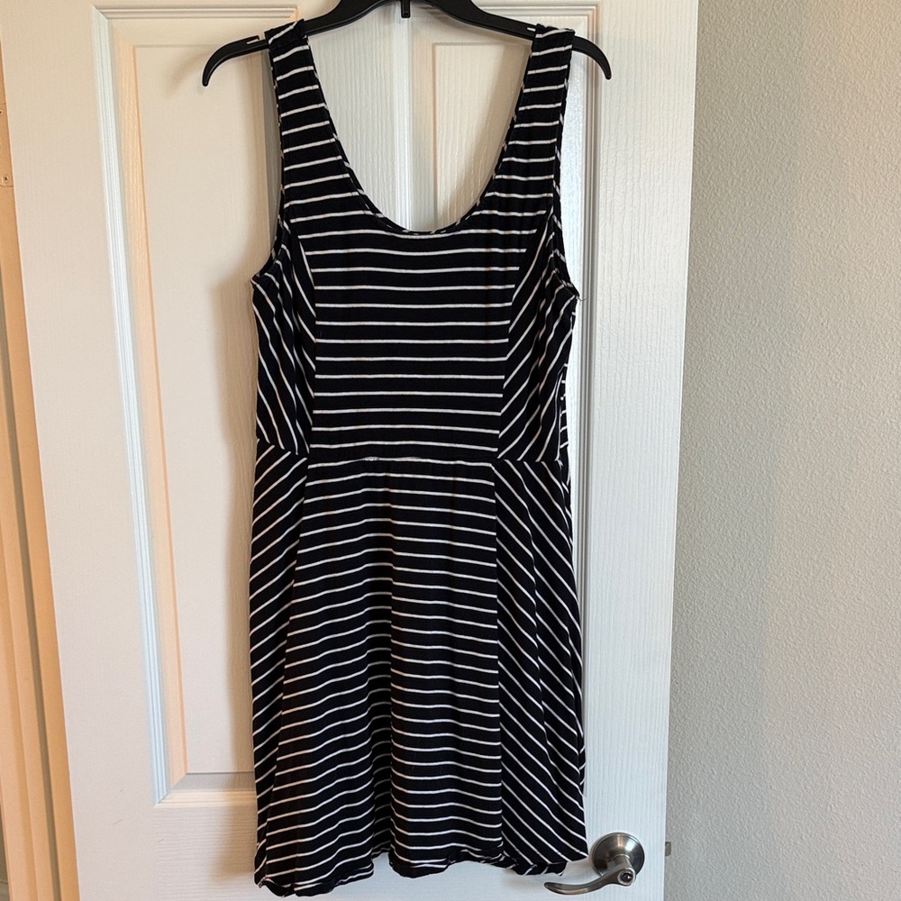 Mossimo Black & White Striped Tank Dress